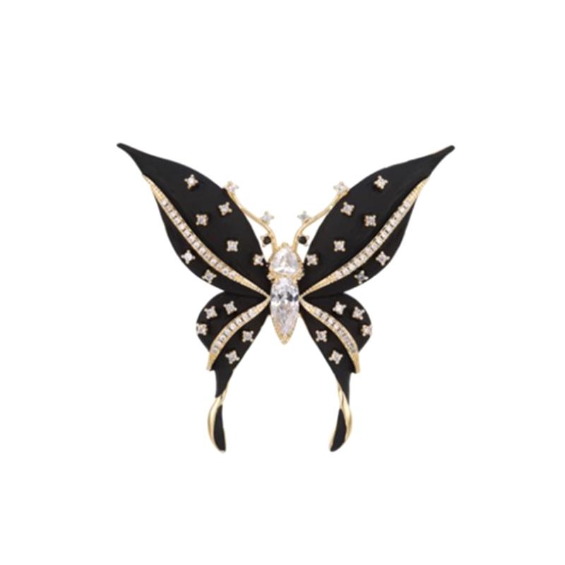 Spille di Farfalla Grandi Squisite Per Donne Ragazze Spille Smaltate Vintage Versatili Lucenti Corsage Accessori Abbigliamento Regali AVE