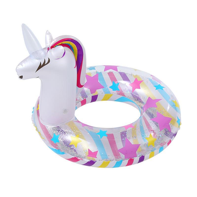 Intex 57288 Double Flamingo Adult Inflatable Swimming Ring - Thick Oversized Floating Bed for Kids & Adults