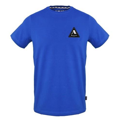 Aquascutum Herren T-Shirt mit Aufnäher-Logo, Regular Fit
