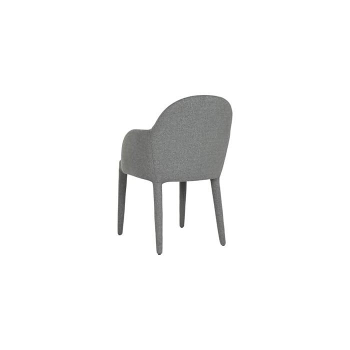 Chaise de salle à manger - Home ESPRIT - Gris - Polyester - Métal - 59x63x86 cm - Dossier plein - Uni