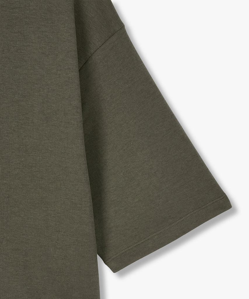 STUDIO TOMBOY Tomboy Back Print Short Sleeve T-Shirt_Khaki 9176322971