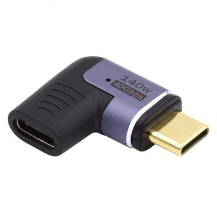 Магнитный угловой адаптер Ewent EC1048 USB-C/USB-C 140 Вт