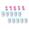 10PCS Food Grade Plastic Number Cookie Stamp Spring Plunger Cake Decorating Cutter  Cake Decorating
