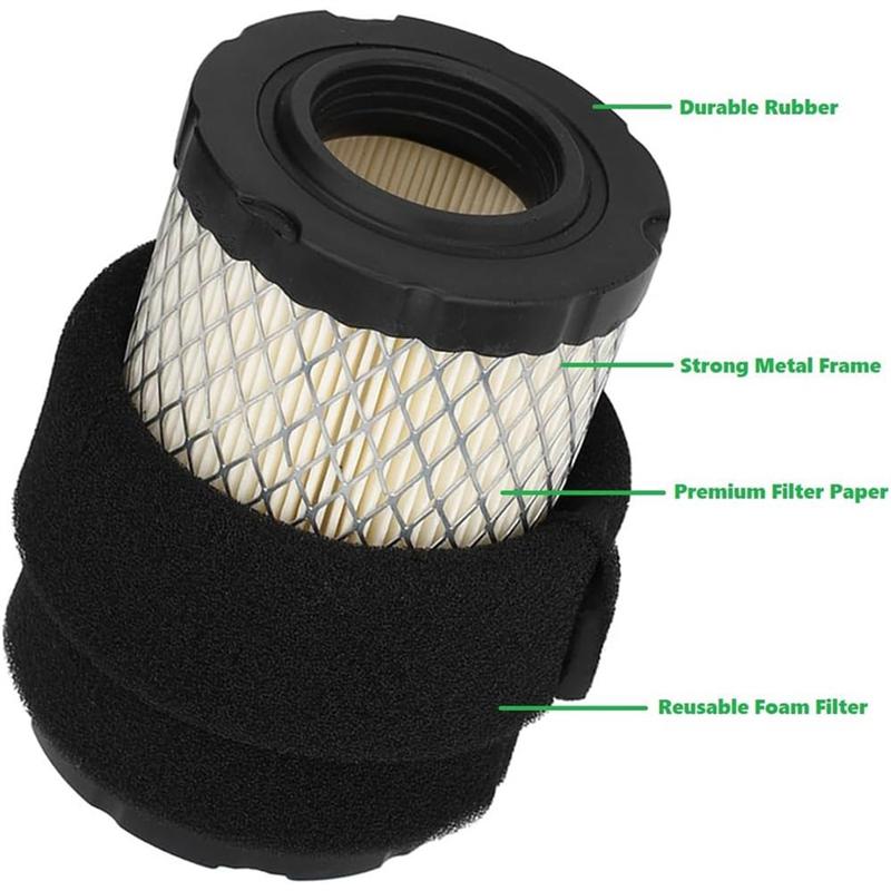 796031 594201 Kit de filtre à air pour Briggs and Stratton 590825 591334 John Deere D100 D110 D105 D125 D130 D140 MIU14395