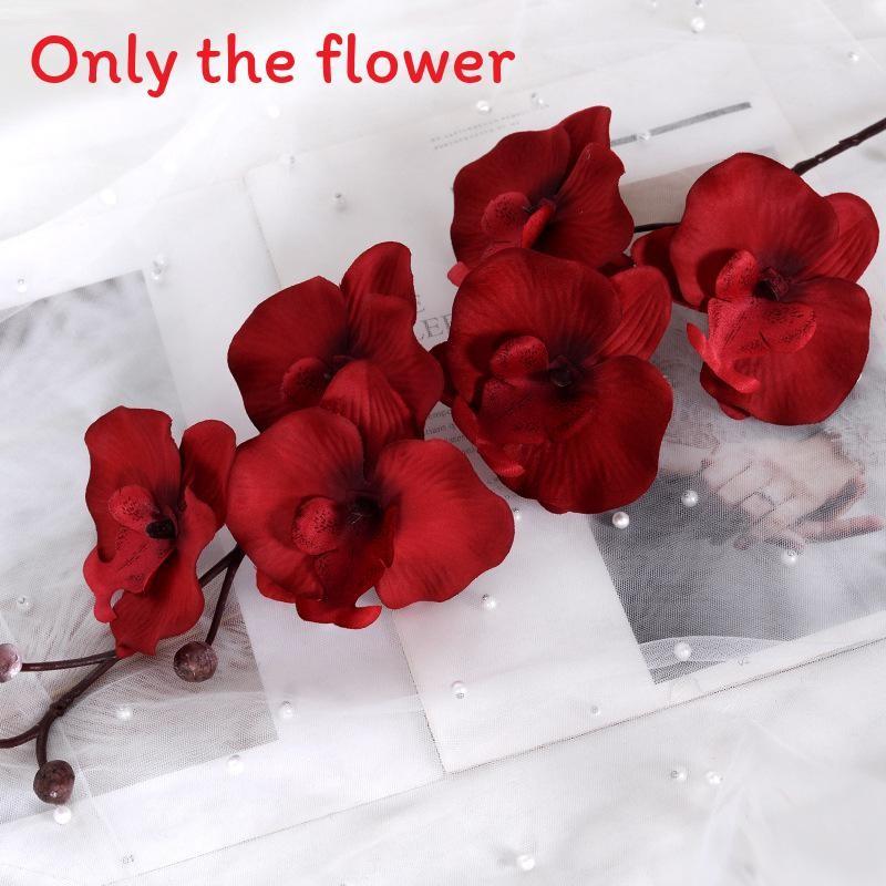 Phalaenopsis Simulation Multicolour Flower Bouquet  For Home And Decor Event