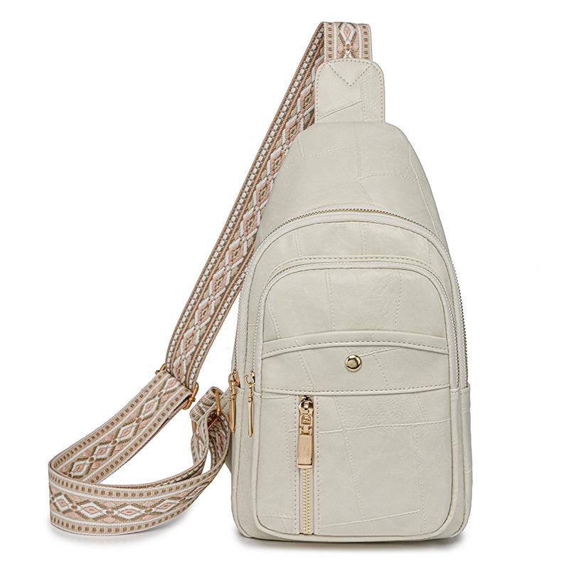 Women's Sling Bag Crossbody Bag Sling Purse Fanny Packs Vegan Leather Chest Bag for Women Shoulder Tote Blet Bag Travel Backpack with Adjustable Strap