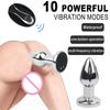Manyjoy 10 Modi Drahtlose Fernbedienung Metall Anal Buttplug Vibrator Prostata-Massagegerät für Frauen Männer Schwule Masturbation Sexspielzeug