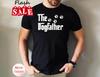 2025/The Dogfather Grappig T-shirt, The Dogfather Shirt, Dod Papa T-shirt, Hondeneigenaar Unisex T-shirt