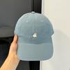 Cute cartoon chick embroidered baseball cap female new wide brim showing face small hat soft top cap male