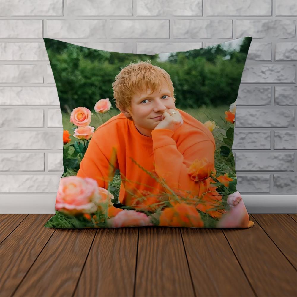 Singer EEd Sheeran Pillow Case For Car Sofa Decorative Home Doublesided Print Plush Square Throw Pillow Cushion Cover