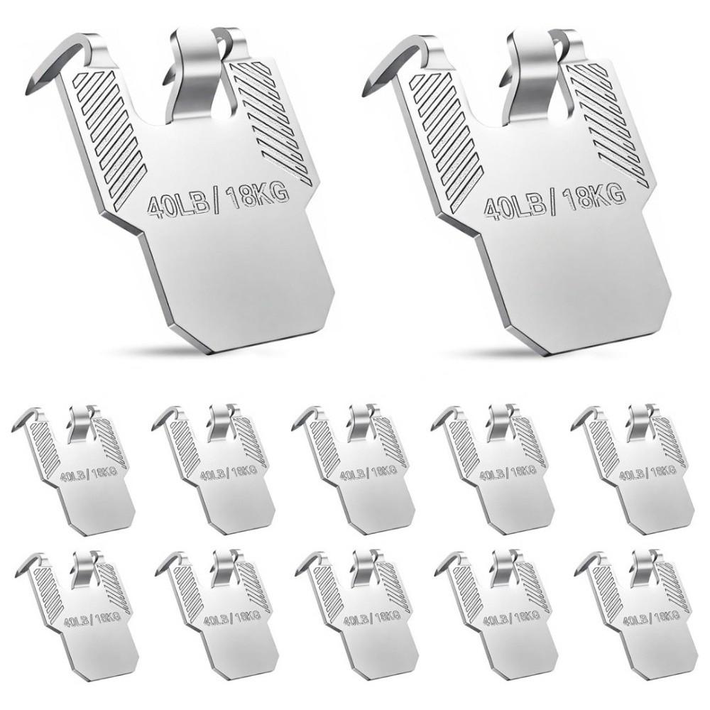 10PCS Sturdy Picture Hanging Hook Easy Install Mirror Hanger Metal Wall Hook  Home Wall Decor