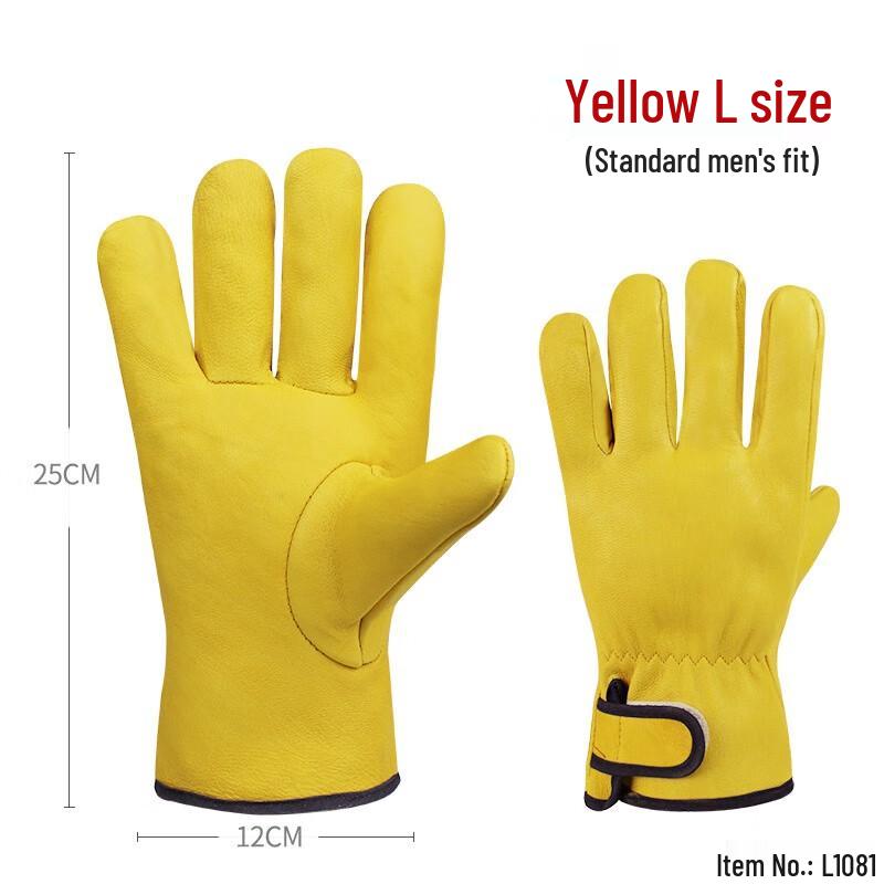 Maihanxin Sheepskin Welding Safety Gloves L