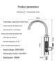 Rubinetto Istantaneo Intelligente per Acqua Calda: Schermo Grande Acciaio Inossidabile, Frequenza Variabile, Temperatura Costante per Cucina