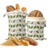 Reusable Beeswax Bread Bags Beeswax Coated Large Capacity Sourdough Bread Bags Freshness Preservation Lock Closure