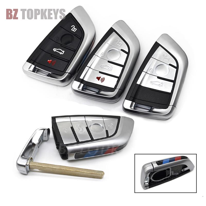 Replacement Car Key Blank Cover Forbmw X1 X5 X6 F15 X6 F16 1 2 3 4 5 6 7 8 Series F48 F39 Cas4 Cas4+ Fem Remote Key Shell Case