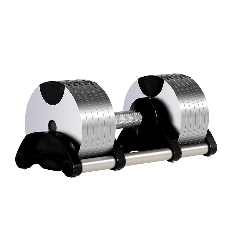 Smart Adjustable Dumbbell Set: Automatic Weight Change, Men & Women Home Fitness, Cast Iron Electroplated, 16/36KG.