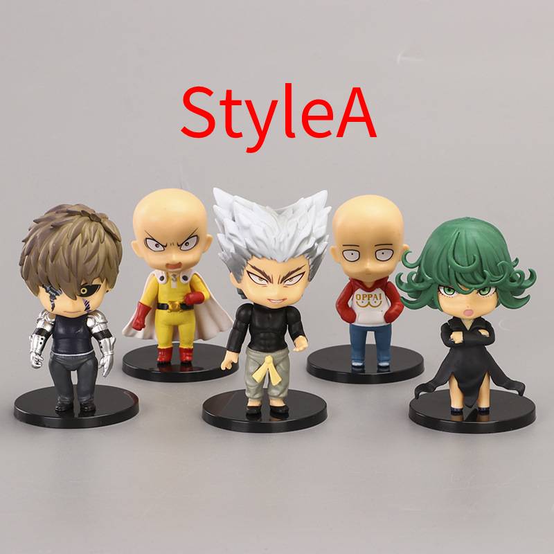 

Людина Сайтама 5 шт. Модель Орнамент Іграшка Ручна робота Аніме Прикраса Лялька Style A