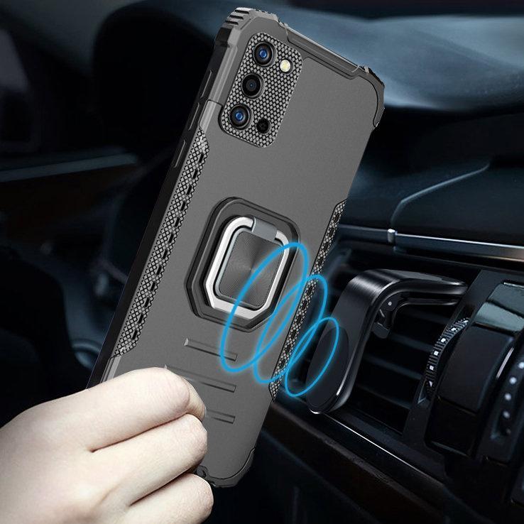 KickStand Ring case for Samsung Galaxy A03s, Brage, Black