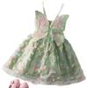 Butterfly Princess Dress For Girls With Cotton Blend Fabric Summer Child Gown