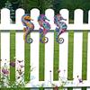 3 stk Træ Søhest Vægkunst Kyst Strand Tema Hav Dyr Hængende Dekoration til Terrasse Baghave Gårdhave Hegn Pool Badeværelse Stue Vægdekoration