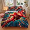3pcs Flash Speedster Bedding Set, Duvet Cover and Pillowcases Machine Washable Seasons All Suitable, Design for Bedroom (No Filling)233
