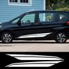 2 Stück Racing Styling Sportstreifen Auto Tür Seitenleisten Aufkleber Auto Außen Dekor Vinyl Aufkleber Zubehör Für Honda Freed Spike