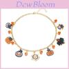 Collier Collier Pendentif Fantôme d'Halloween Avec Décor Pendentif Citrouille Pour Femmes et Hommes