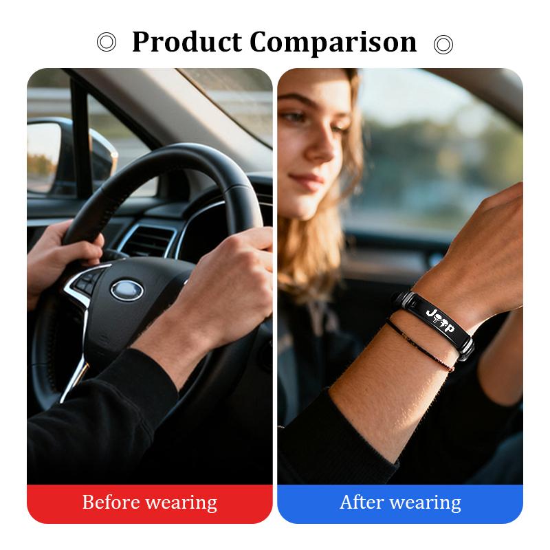 Car Badge Sports Bracelet Men Women Stainless Hand Chain For Jeep Grand Cherokee Wrangler JK Renegade Gladiator Compass AJW1