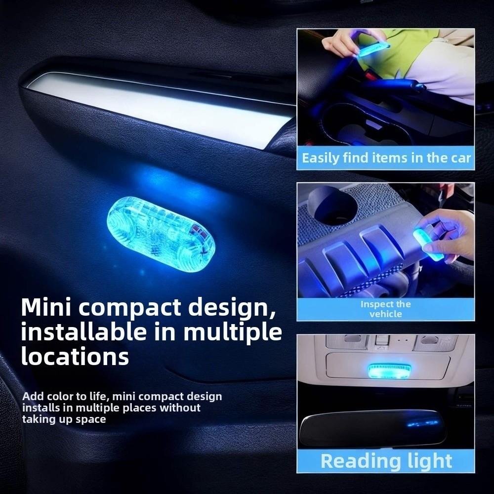 Touch Control Car Touch Ambient Light USB Rechargeable Car Reading Light for Car Door