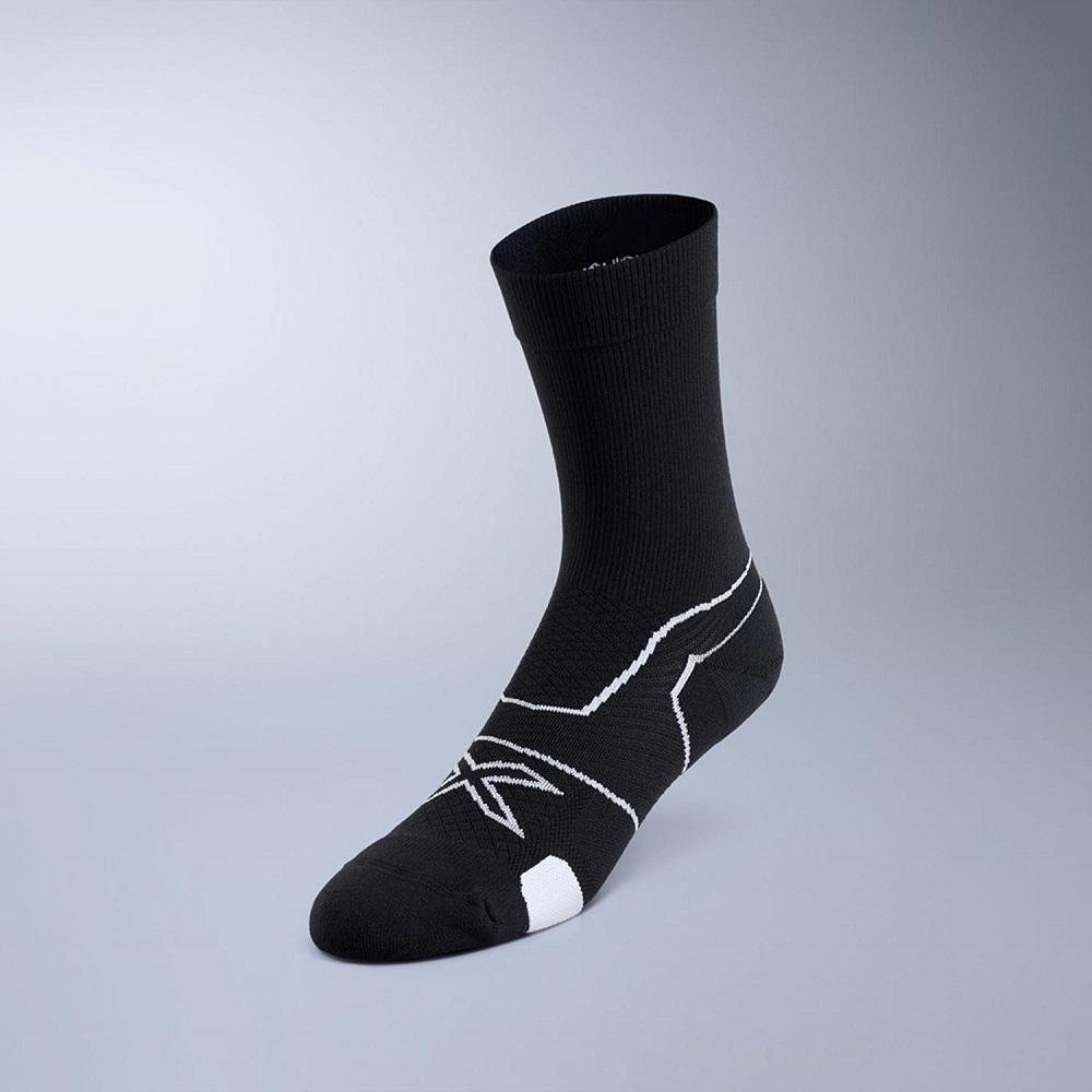Tutaimjeuyu (Unisex) Vector Cushion Crew Socks_Ua5053Eblk-Wht