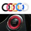 Car Ignition Start Button Cover Key Ring Key Hole Sticker Trim for Nissan X-trail Xtrail Rogue T32 Qashqai J11 Murano Teana