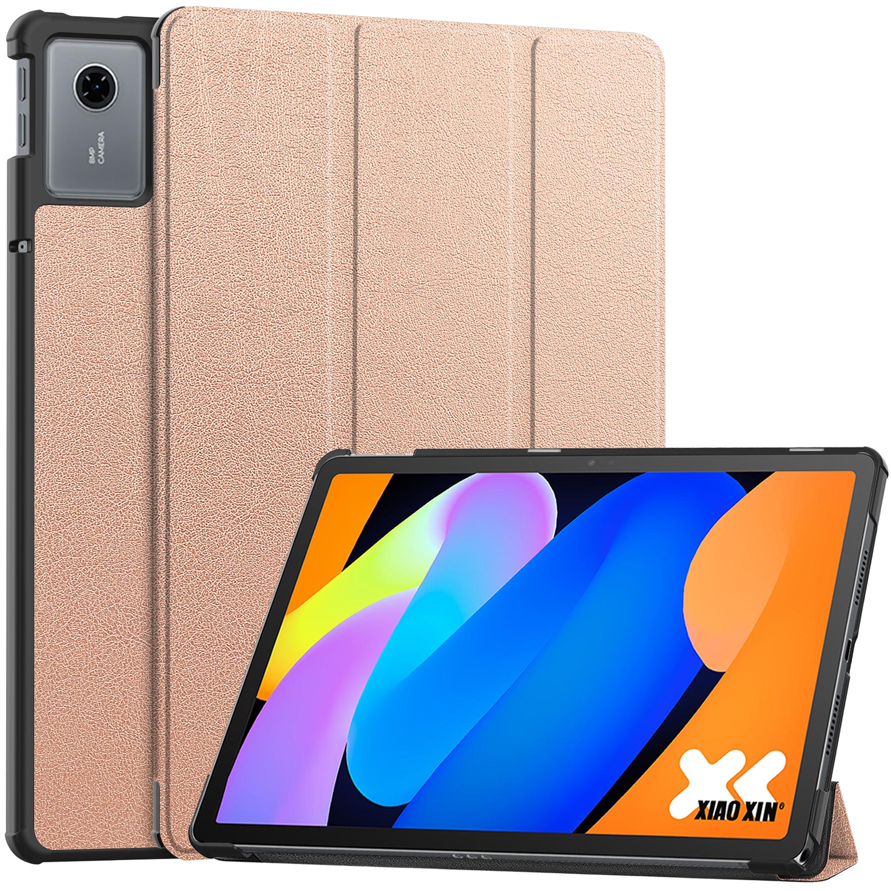 

Tablet Case for Lenovo ldea Tab 11 TB336ZU/TB336FU Tri-Fold Tablet Case with Stand, Multi-Angle Folio Cover рожевий колір золота