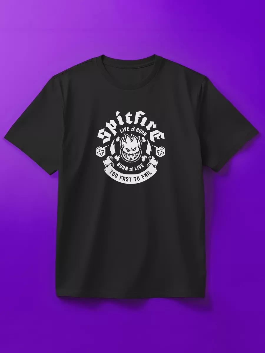 T-shirt with inscription SPITFIRE too fast to fail S