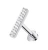 136 Titan Piercing Labret Flatback Gaby Gewindeloser Knorpelohrring Lippenring Schmuck 16G ASTM F136