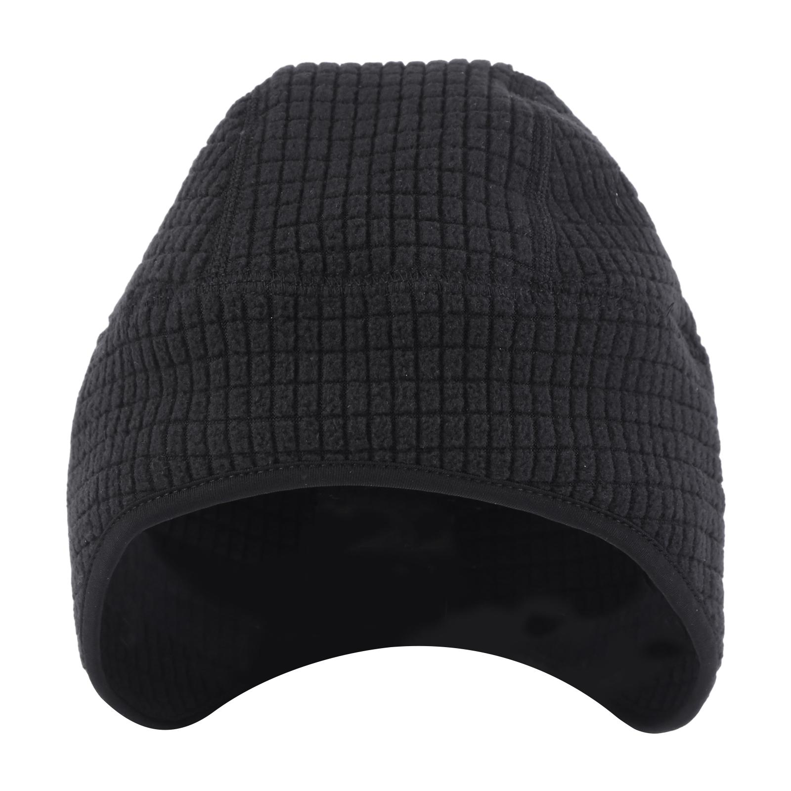 

Winter Helmet Liner Skull Cap Fleece Thermal Hat Beanie for Men Hiking Skiing Riding чорний