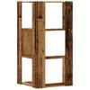Corner Bookshelf 3 Shelves, Decorative Display Rack, 50x50x102cm