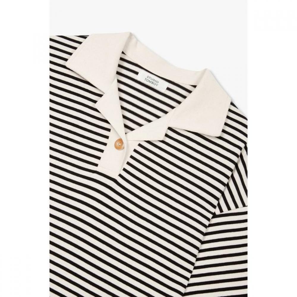 STudio Tomboy STripe Collar T shirT 9175322999