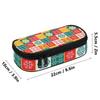 Pen Case Organized Storage Zipper Closure 300D Polyester with Main Compartment Mesh Pocket and Pen Slots for Teens and Students