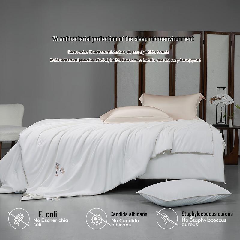 mling 100% Mulberry Silk All-Season 2-in-1 Duvet