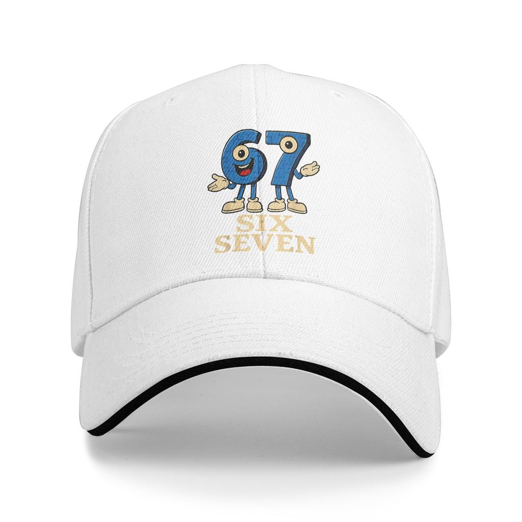67 Six Seven 6-7 Funny Italian Brainrot Gaming Baseball Cap y2k Funny Trucker Hat Spring Women Men Outdoor Gym Snapback Cap