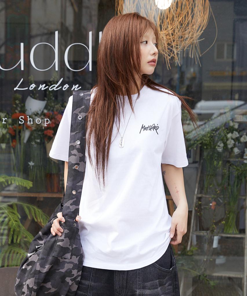 MAHAGRID Record Graffiti Logo Tee White(Mg2Gmmt518A)
