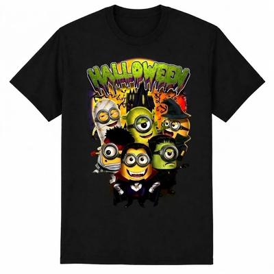 Halloween Minions Gift Unisex T-Shirt Funny Family Holiday Costume Reprint