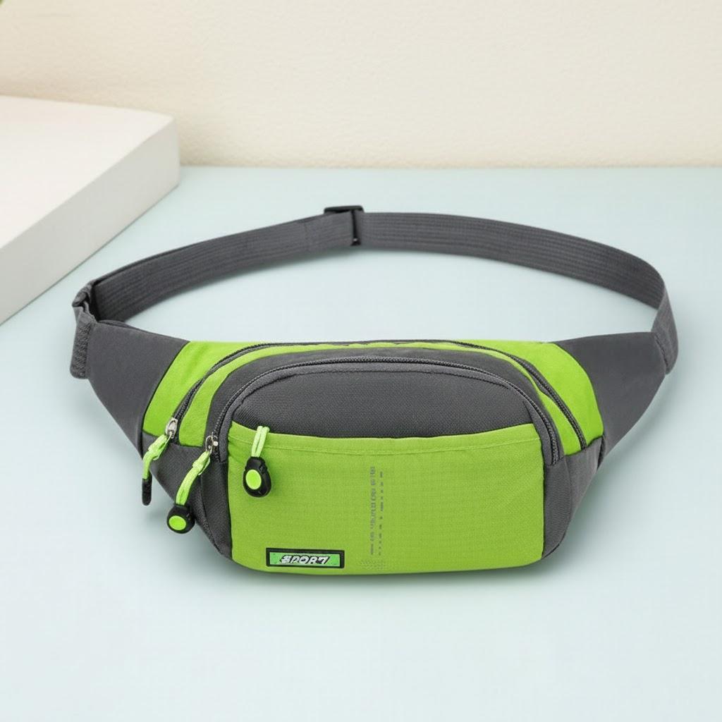 Waterproof Crossbody Fanny Pack Bag for Men Women Outdoor Sports Running Cycling Hiking Fitness Travel with Phone Holder зелёный 1860₽