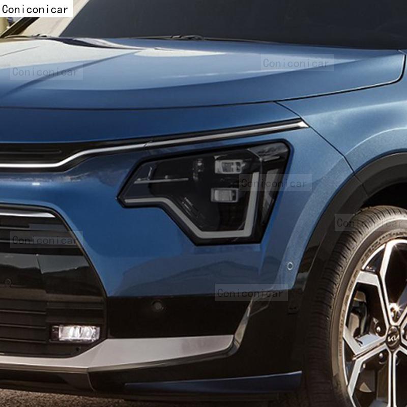 Für KIA NIRO 2022 2023 2024 Auto Scheinwerfer Schwarz TPU Schutzfolie Frontlicht Tönung Farbwechsel Aufkleber Zubehör