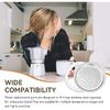 BIA640310 Replacement for Bialetti Moka Express Dama 9 Cups Espresso Gasket Coffee Parts Kit - Gasket Coffee With 6 Pcs Silicone Sealing & 2 Pcs