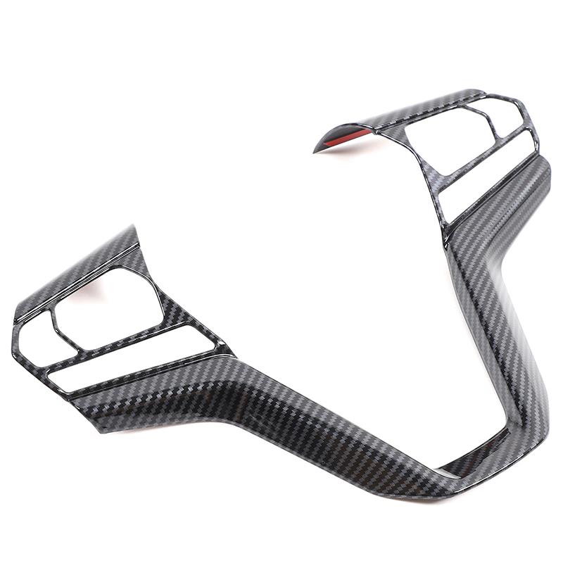 ABS Plastic Carbon Fiber Car Steering Wheel Decorative Frame Cover Suitable for Isuzu D MAX D-MAX -2024 Interior Accessories