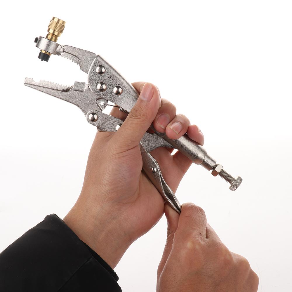 Air Conditioner Refrigerant Plier Rapid Refrigerant Recovery Locking Plier Hand Tool