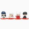 4Pcsset Anime Inuyasha Figure Toy Kikyo Sesshoumaru Higurashi Kagome Cartoon Doll  Gift