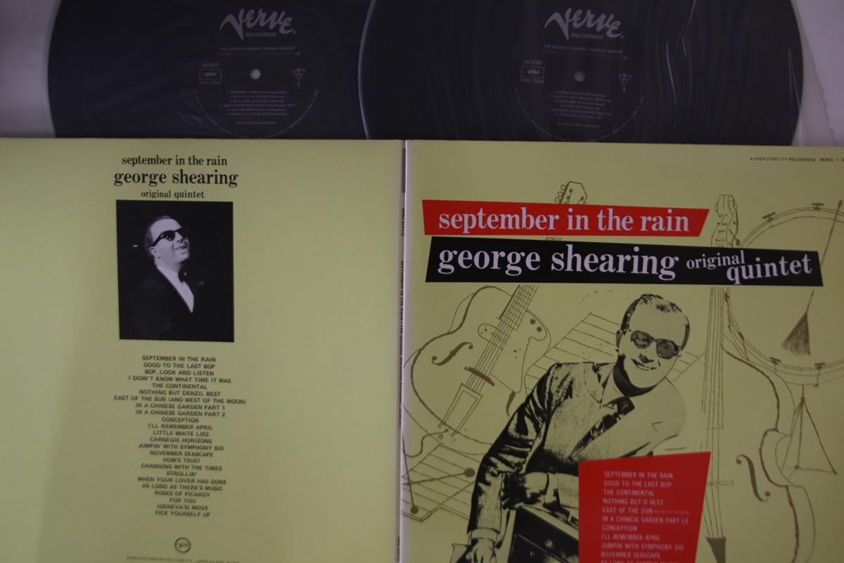 

LP Record GEORGE SHEARING - September In The Rain 35MJ3241 VERVE Japan Jazz Used