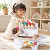Wooden Ice Cream Cart Toy Imaginative Pretend Dessert Represent Kids